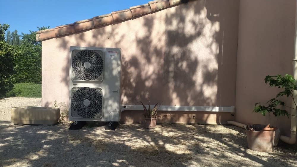 Groupe extérieur double pac air eau